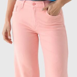MOTHER Pink Straight Leg Pants